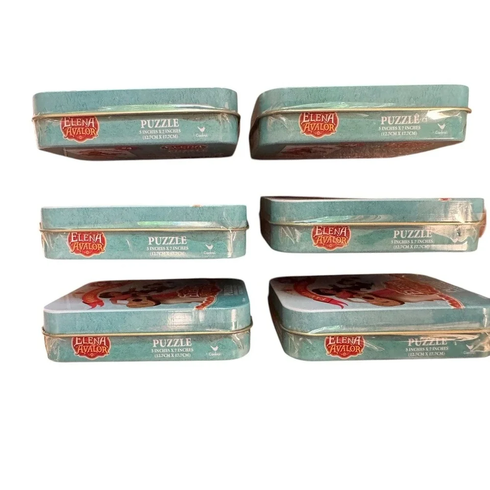 Disney Elena of Avalor Puzzle Lot 6 Sealed Collectors Tin 24pc Kids Travel/Party